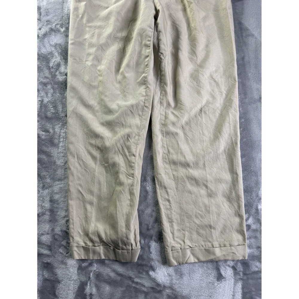 Ermenegildo Zegna Men's Pants Size 38 Tan Button-through Rear Pockets Wool - Picture 2 of 9